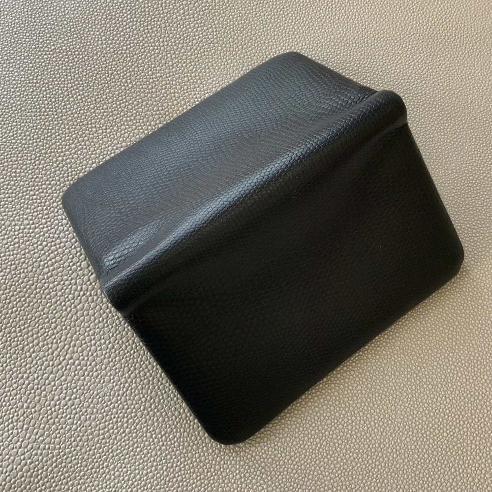 AMI Alexandre Mattiussi leather black card case
